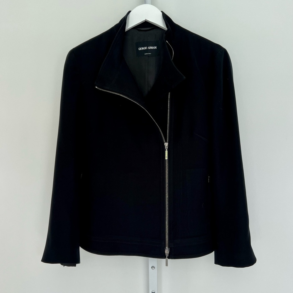 GIORGIO ARMANI BLACK JACKET SIZE IT 44 NWOTS!